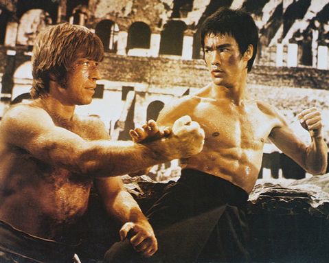 bruce lee vs chuck noris